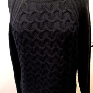 Max studio ladies sweater navy blue and color deta